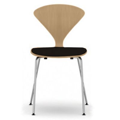 Cherner Metal Base Chair with Seat Pad