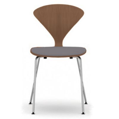 Cherner Metal Base Chair with Seat Pad