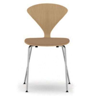 Cherner Metal Base Chair with Seat Pad