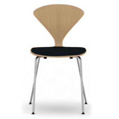 Cherner Metal Base Chair with Seat Pad