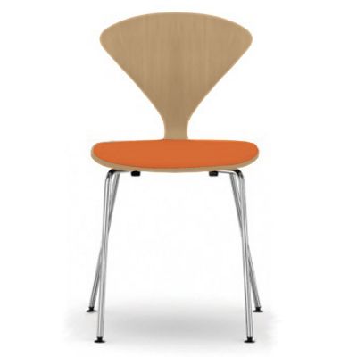 Cherner Metal Base Chair with Seat Pad