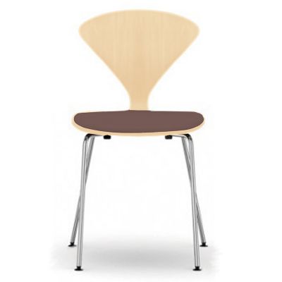 Cherner Metal Base Chair with Seat Pad