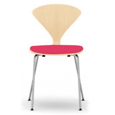 Cherner Metal Base Chair with Seat Pad