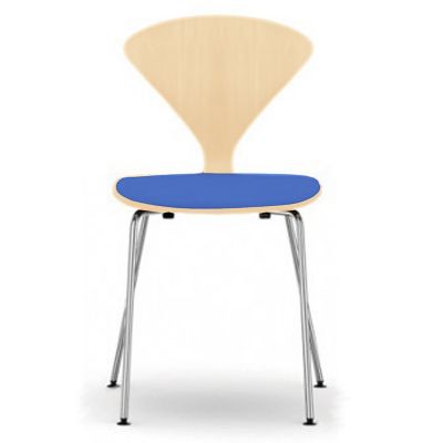 Cherner Metal Base Chair with Seat Pad