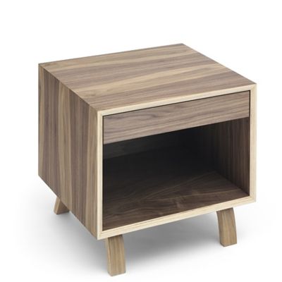 Walnut Bedside Table