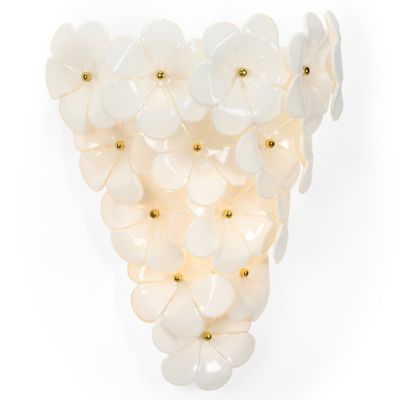 Glass Flower Wall Sconce
