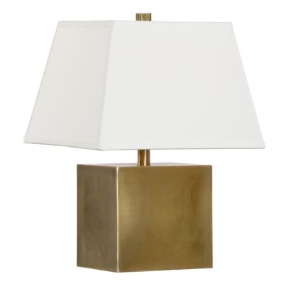 Brass Cube Table Lamp