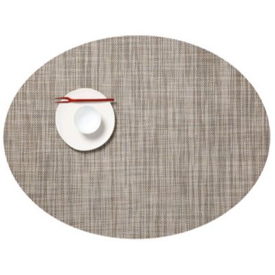 Mini Basketweave Oval Tablemat (Soapstone) - OPEN BOX