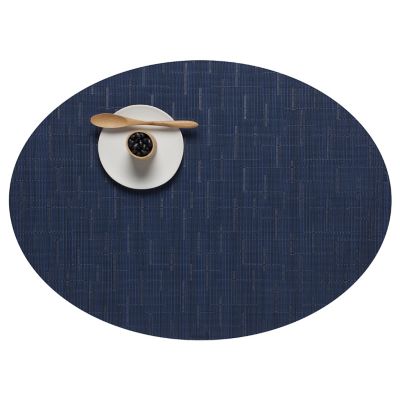 Bamboo Oval Placemat by Chilewich (Lapis) - OPEN BOX RETURN