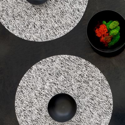 Metallic Lace Round Placemat by Chilewich at