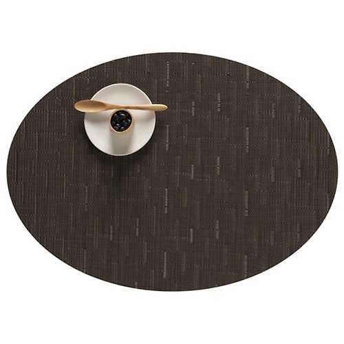 Bamboo Oval Placemat by Chilewich(Chocolate)-OPEN BOX RETURN