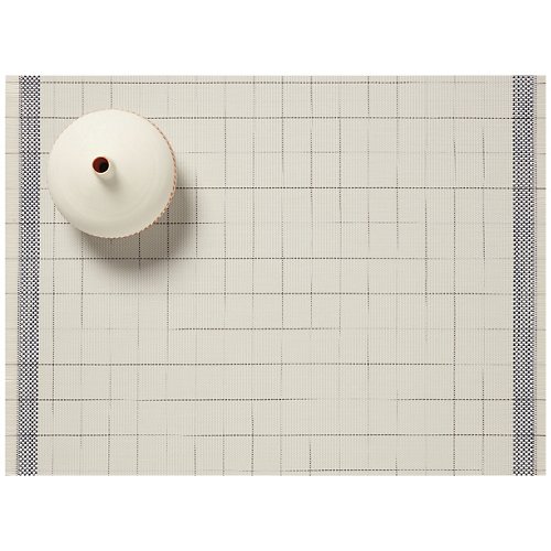 Selvedge Placemat by Chilewich(Natural/Blue)-OPEN BOX RETURN
