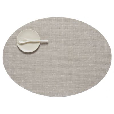 Bay Weave Oval Placemat (Flax) - OPEN BOX