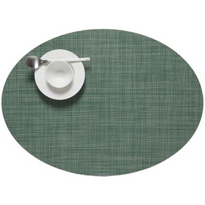 Mini Basketweave Oval Tablemat (Ivy) - OPEN BOX
