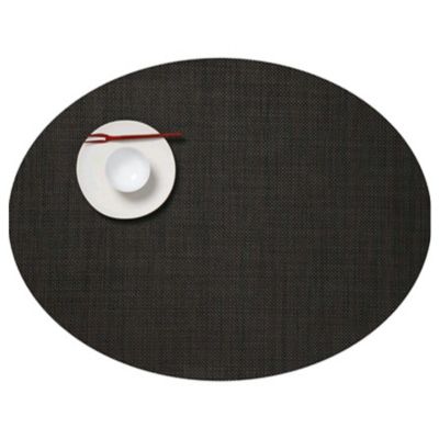 Mini Basketweave Oval Tablemat (Espresso) - OPEN BOX
