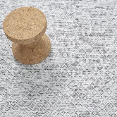 Mosaic Floor Mat (White/Black|46 in x 72 in) - OPEN BOX