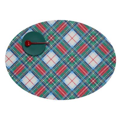 Meri Meri Tartan Oval Placemat, Set of 4
