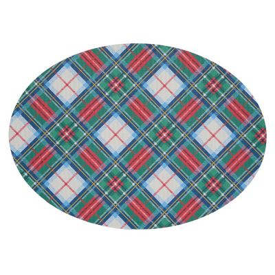 Meri Meri x Chilewich Tartan Oval Placemat, Set of 4