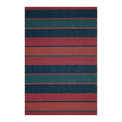 Bolt Stripe Shag Indoor/Outdoor Mat