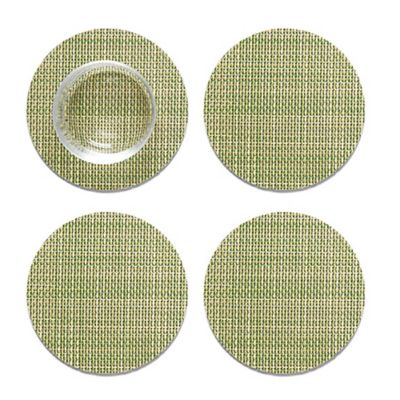 Mini Basketweave Round Coasters, Set of 4