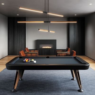 Modern pool table store lighting