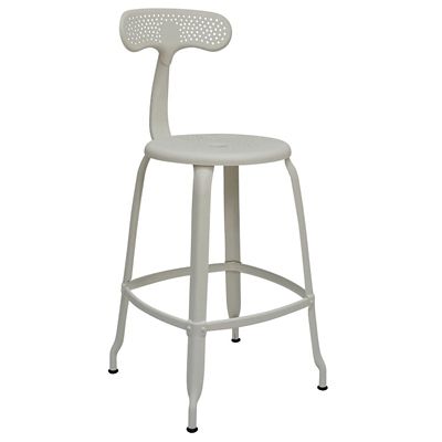 Nicolle Outdoor Backrest Bar & Counter Stool with Backrest