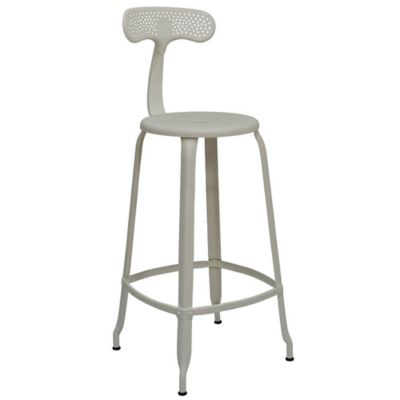 Nicolle Outdoor Backrest Bar & Counter Stool with Backrest