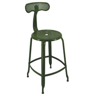 Nicolle Outdoor Backrest Bar & Counter Stool with Backrest