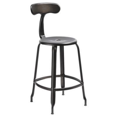 Nicolle Metal Backrest Bar & Counter Stool