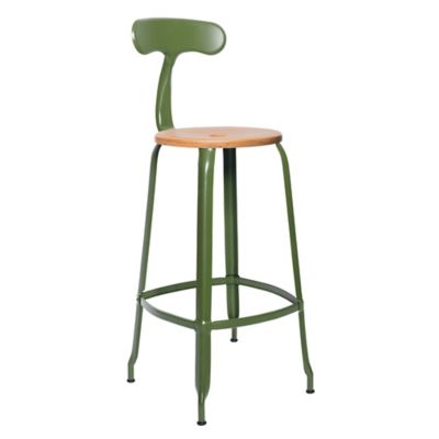 Nicolle Loom & Metal Bar Stool