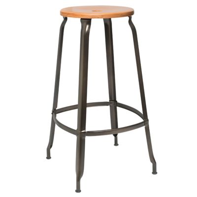 Nicolle Wood & Metal Bar & Counter Stool