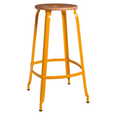 Nicolle Wood & Metal Bar & Counter Stool