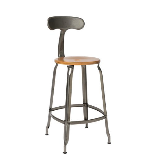 Nicolle® Wood & Metal Backrest Chair