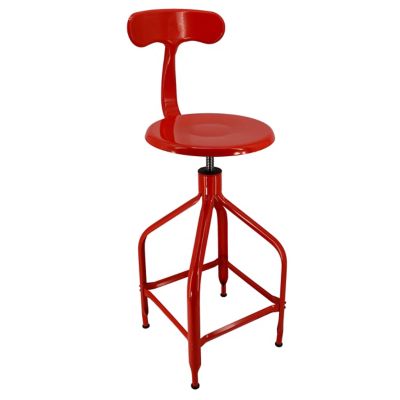 Dessinateur Adjustable Bar/Counter Stool with Backrest