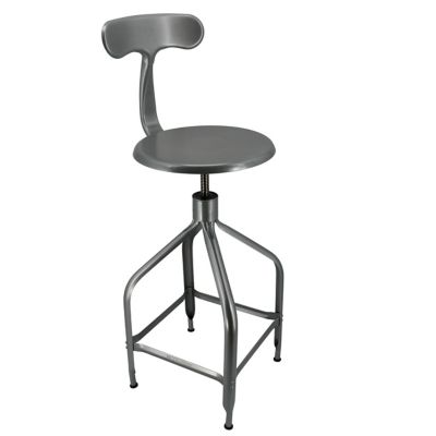 Dessinateur Adjustable Bar/Counter Stool with Backrest