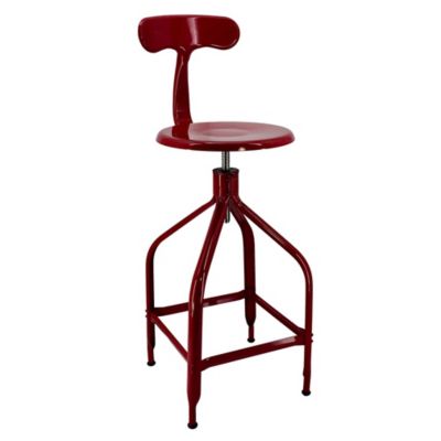 Dessinateur Adjustable Bar/Counter Stool with Backrest