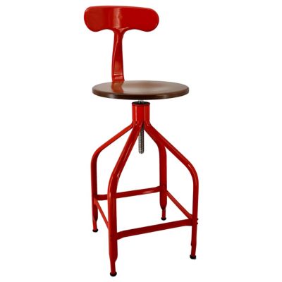 Nicolle Dessinateur Adjustable Bar/Counter Stool with Backrest