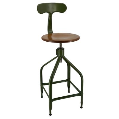 Nicolle Dessinateur Adjustable Bar/Counter Stool with Backrest