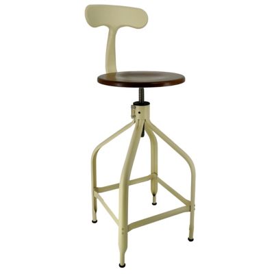 Nicolle Dessinateur Adjustable Bar/Counter Stool with Backrest