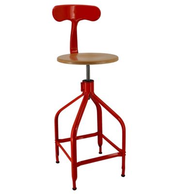 Nicolle Dessinateur Adjustable Bar/Counter Stool with Backrest