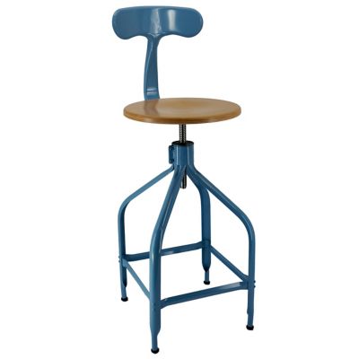 Nicolle Dessinateur Adjustable Bar/Counter Stool with Backrest