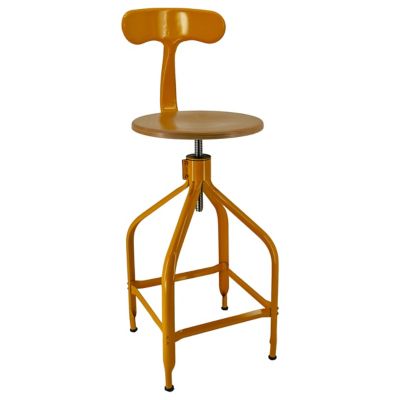 Nicolle Dessinateur Adjustable Bar/Counter Stool with Backrest