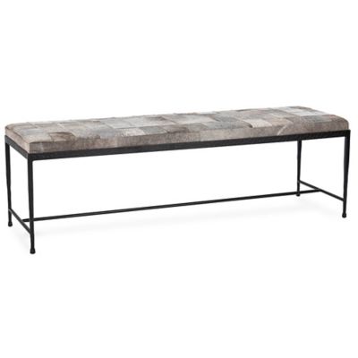 Achen Hair on Hide Bench