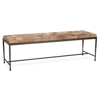 Achen Hair on Hide Bench