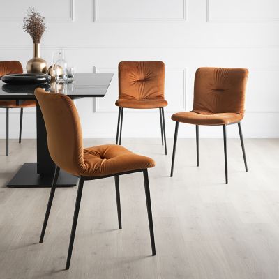 Annie Soft Upholstered Metal Chair by Calligaris at Lumens.com