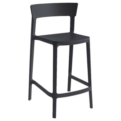 2x Juniper Black Velvet Black Leg Bar Stools