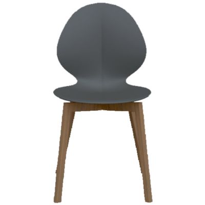 Basil W Chair (Matte Grey|Smoke Ashwood) - OPEN BOX