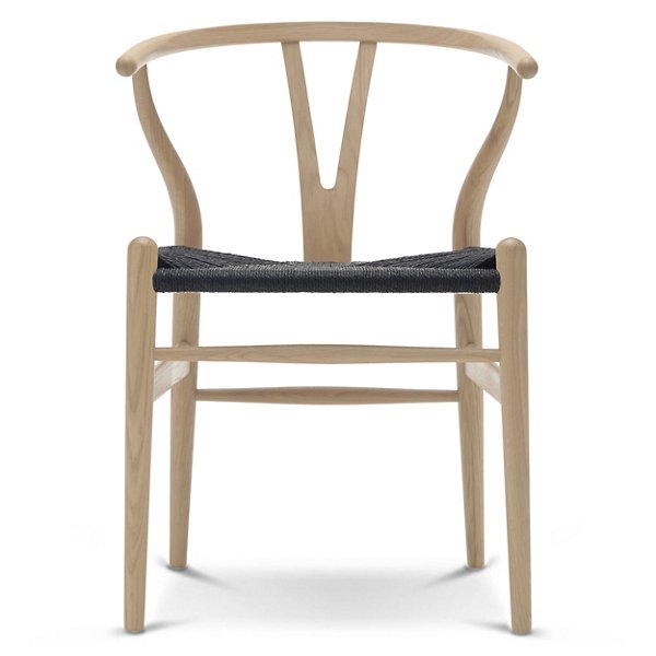 CH24 Wishbone Chair - Black Cord