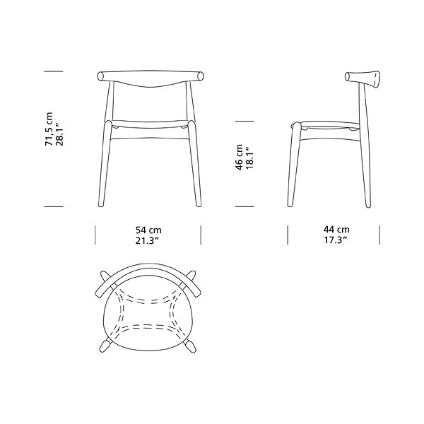 CH20 Elbow Chair - Black Edition