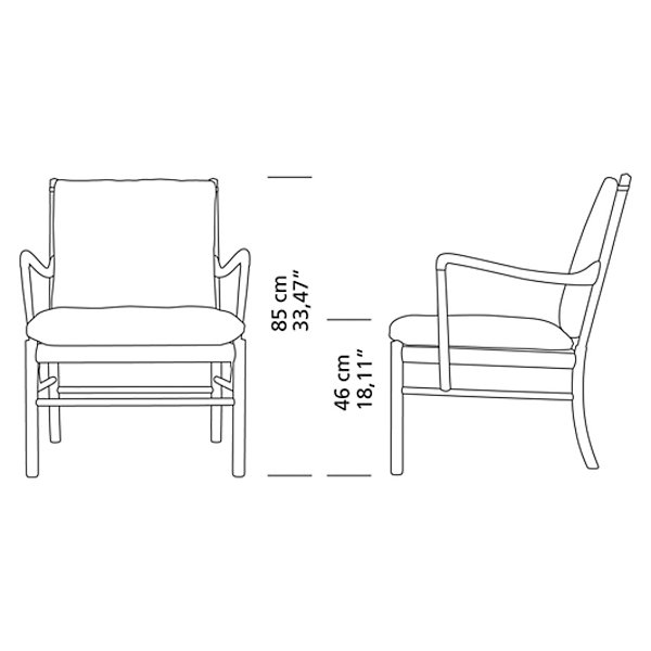 OW149 Colonial Chair - Black Edition